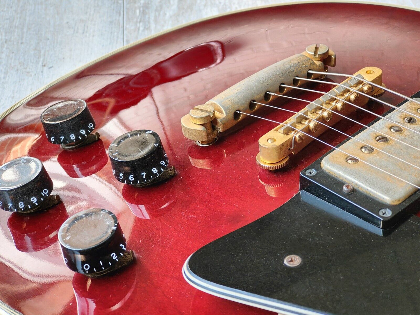 1990's Orville (Gibson) Japan LPC-75 '60's Reissue Les Paul Custom (Wine Red)