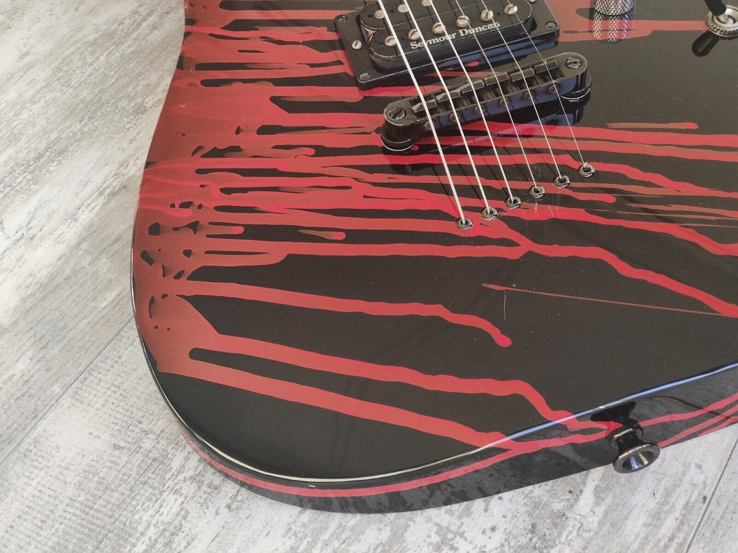 2000's Jackson Stars Neckthrough Soloist w/Seymour Duncan's (Blood Drip)