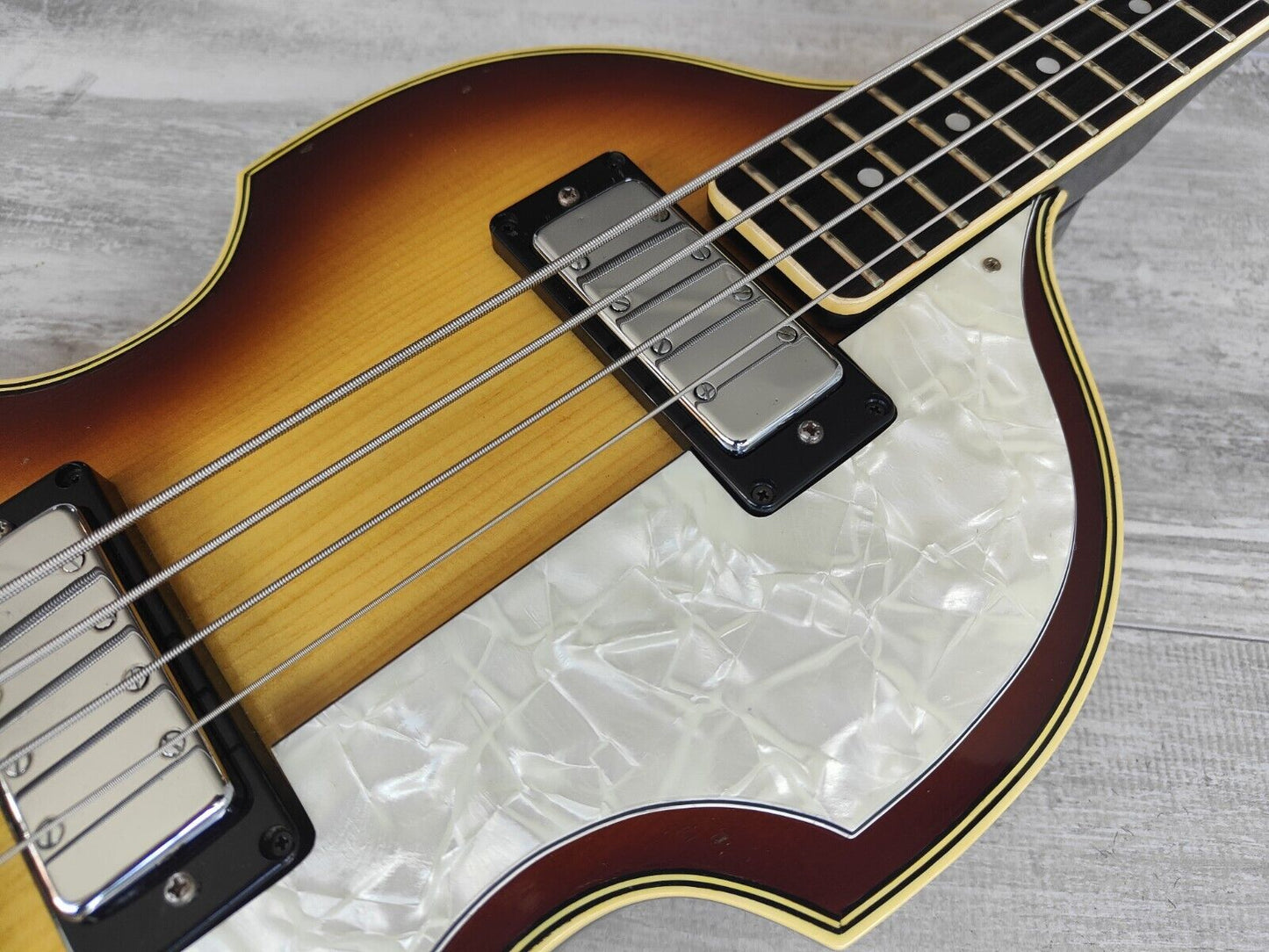 1975 Greco Japan VB-450 Violin Beatle Bass (Brown Sunburst)