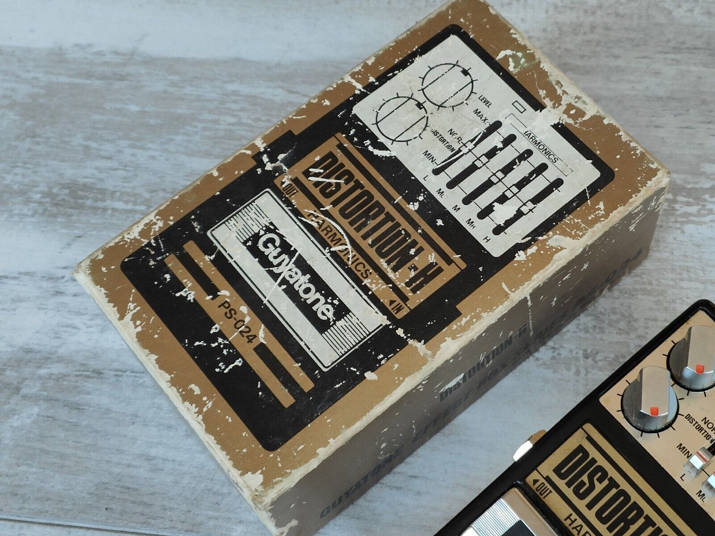 1986 Guyatone Japan PS-024 Distortion H (HM-2 Style) Vintage Effects Pedal w/Box