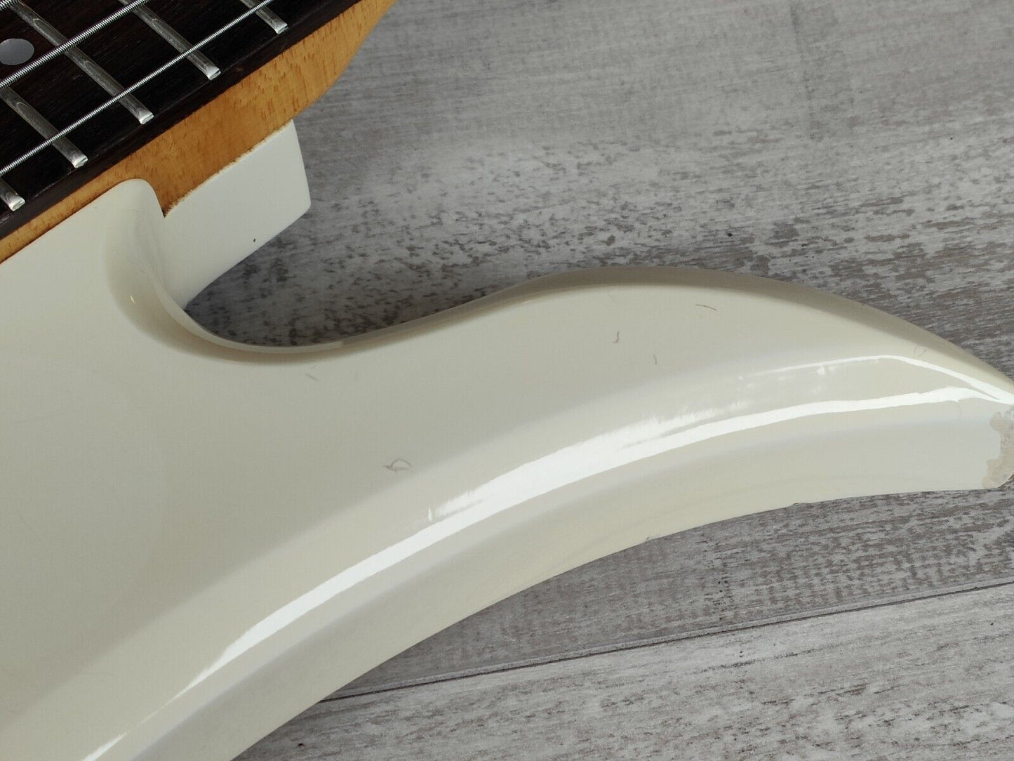 1985 BC Rich Japan NJ Series Mockingbird Bass w/Varitone (Aged White)