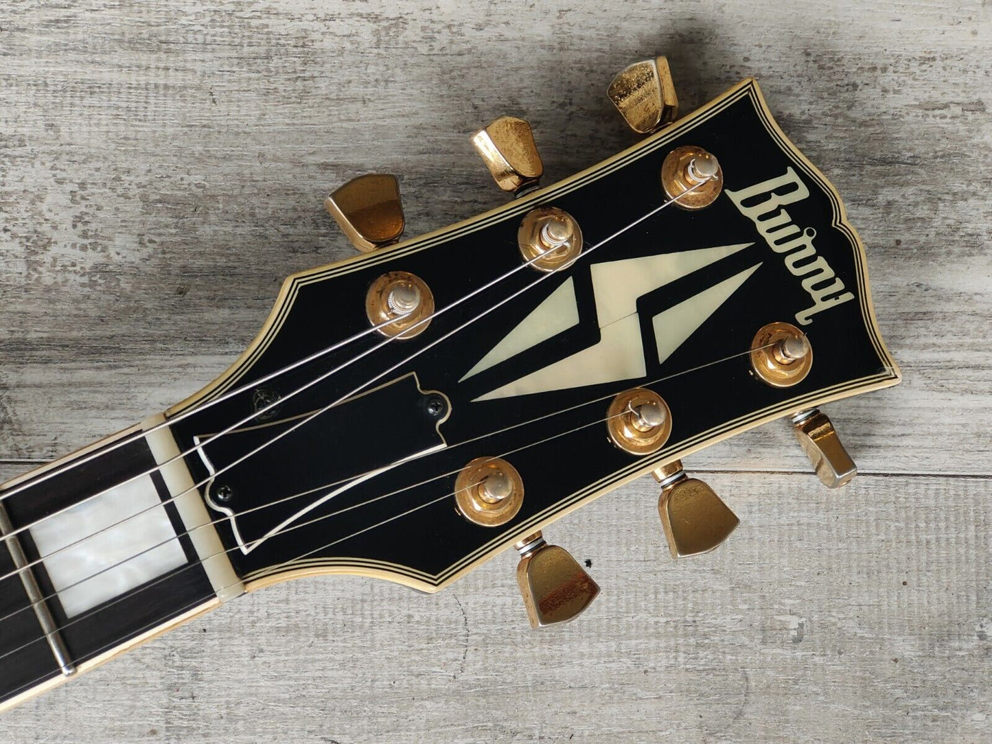 1995 Burny Japan RLC-105S Les Paul Custom "Pata" Model (Ebony)