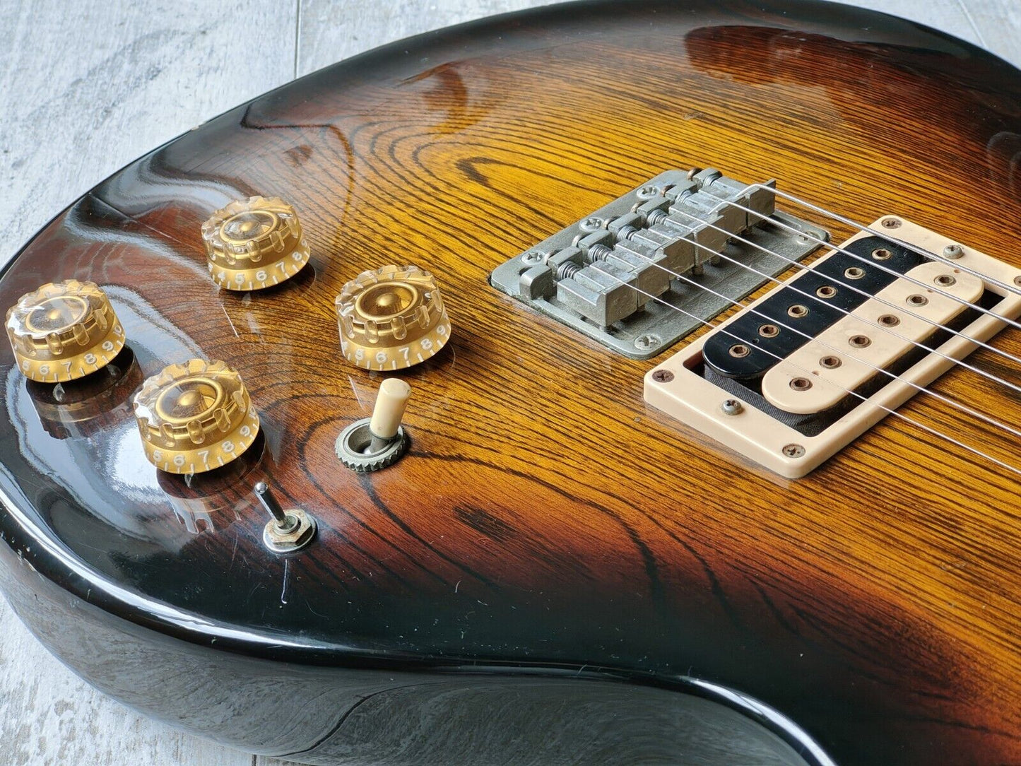 1981 Aria Pro II Japan CS-400 Cardinal Double Cutaway (Brown Sunburst)