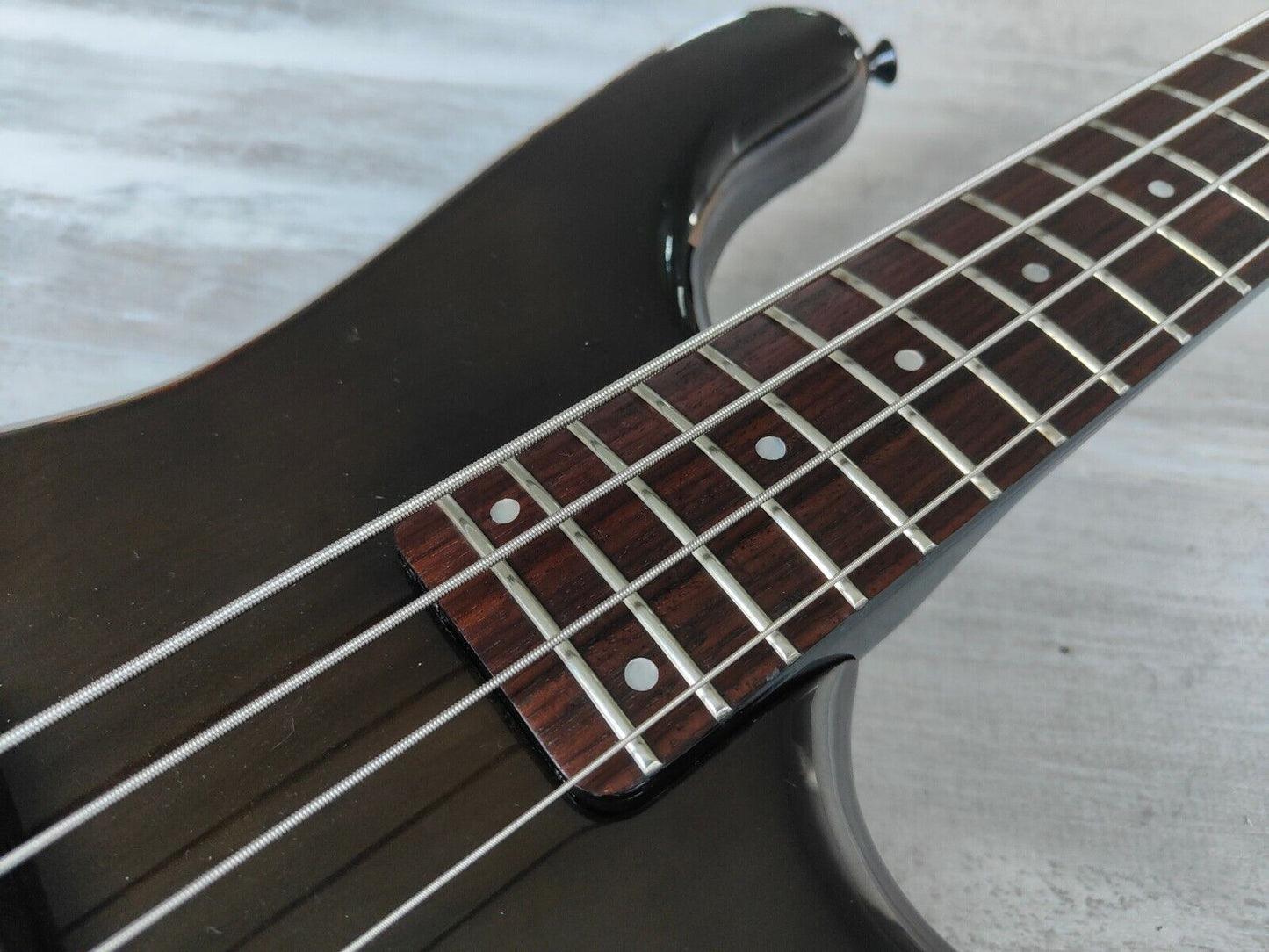 1989 Rockoon Japan (by Kawai) KRB-55PJ Bass (See Through Brown)