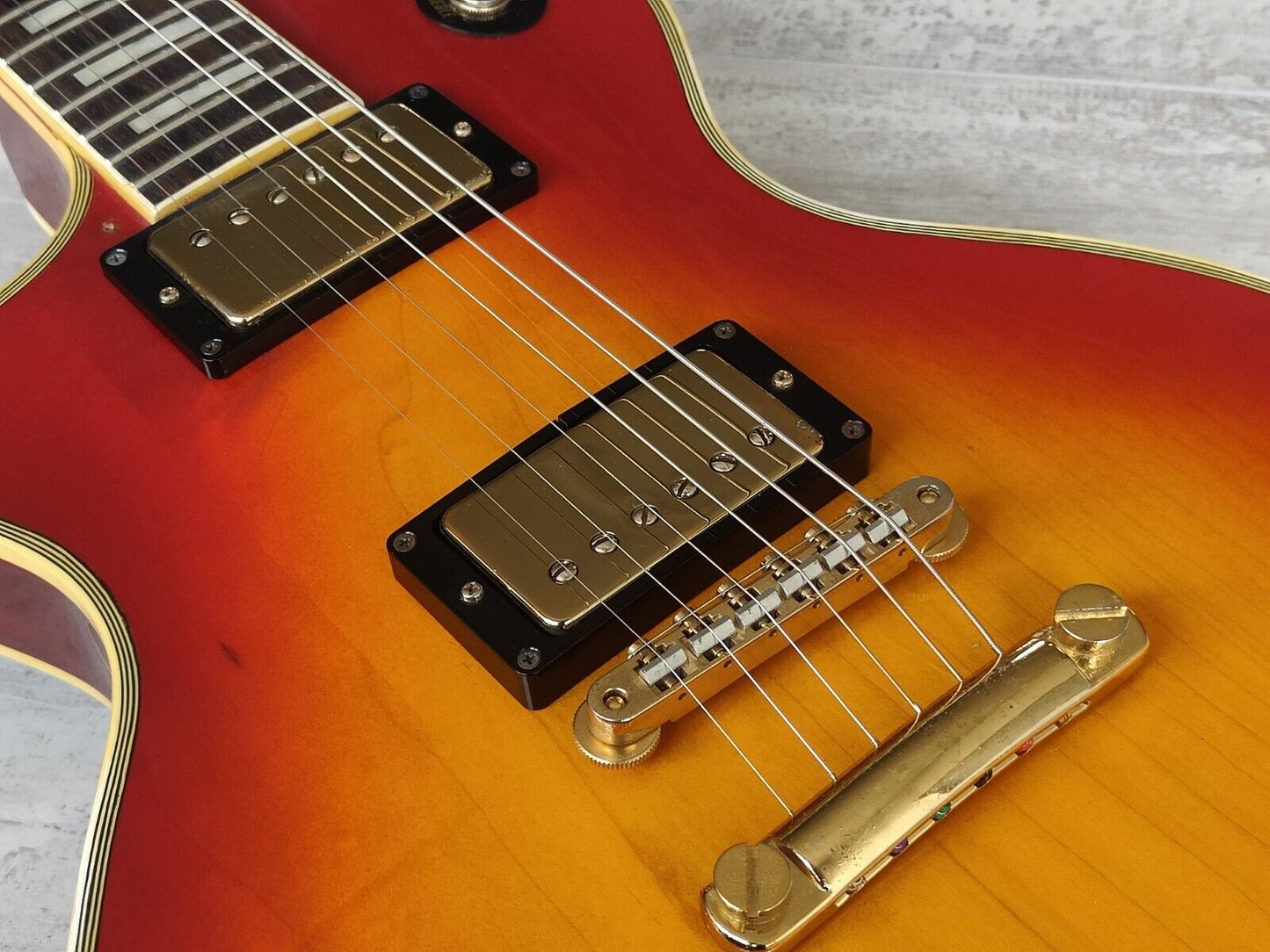 1983 Greco Japan EGC68-50 LH Left Handed Les Paul Custom (Cherry Sunburst)