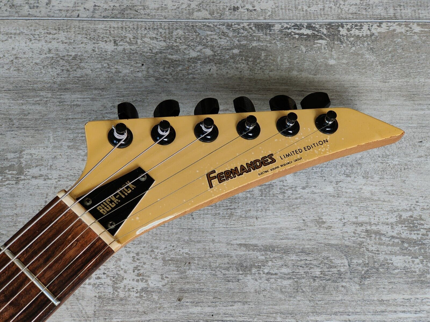 1990's Fernandes Japan STJ-80BT Buck Tick Tele/Strat w/Active Pickups (White)