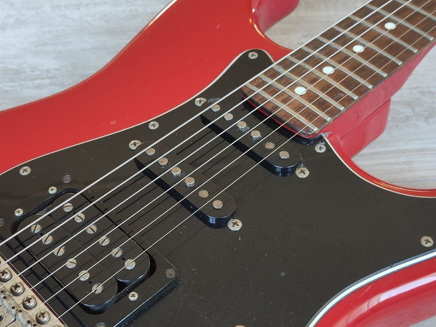 1984 Squier Japan SST314H-55 JV Series HSS Contemporary Stratocaster (Red)