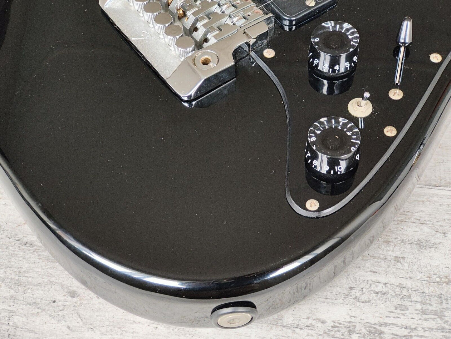 1986 Fender Japan "E Series" ST755 Comtemporary HH Stratocaster (Black)