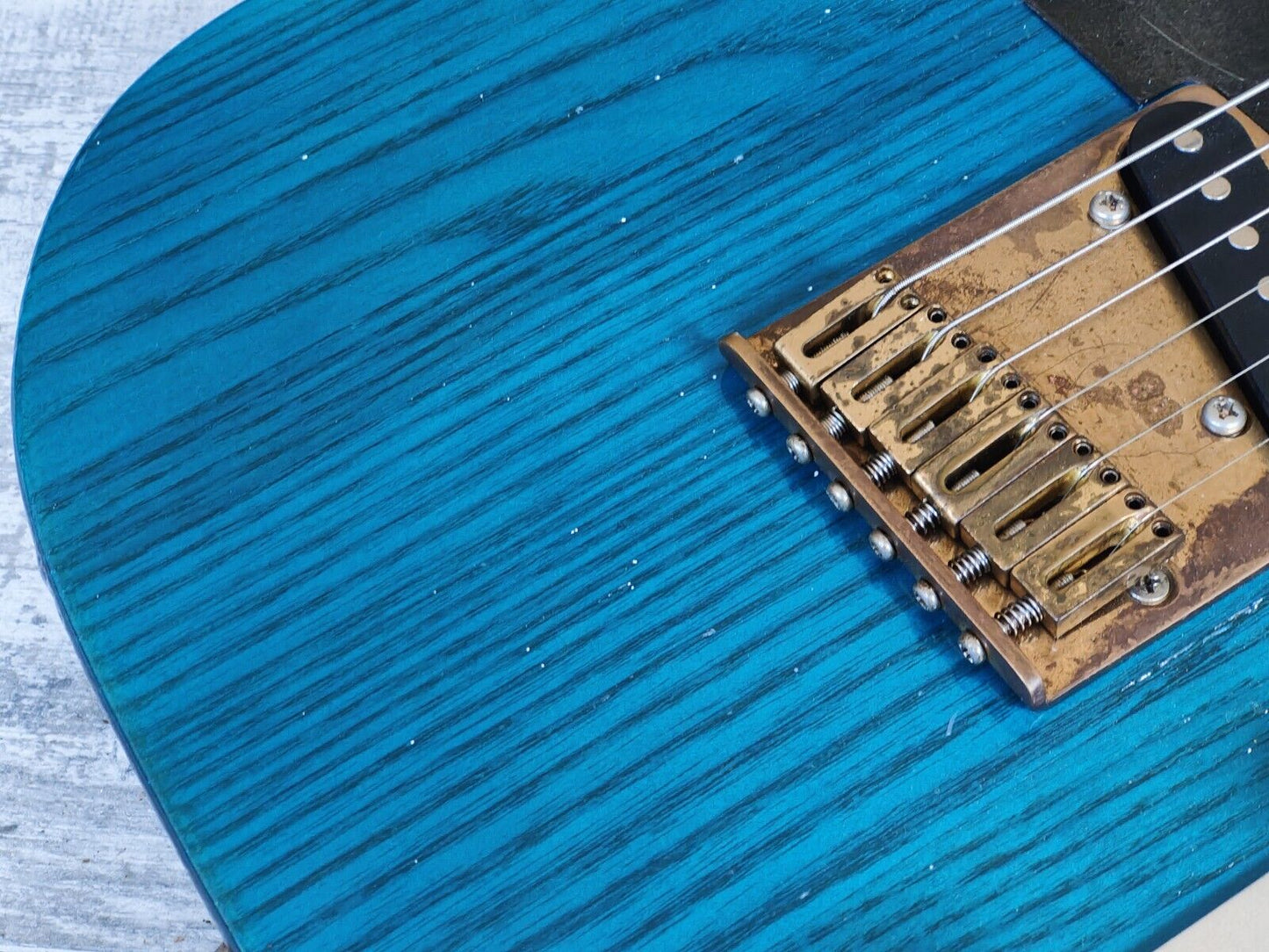 1989 Fender Japan TL67-70SPL Keith Richards Model Telecaster (Refinished Blue)