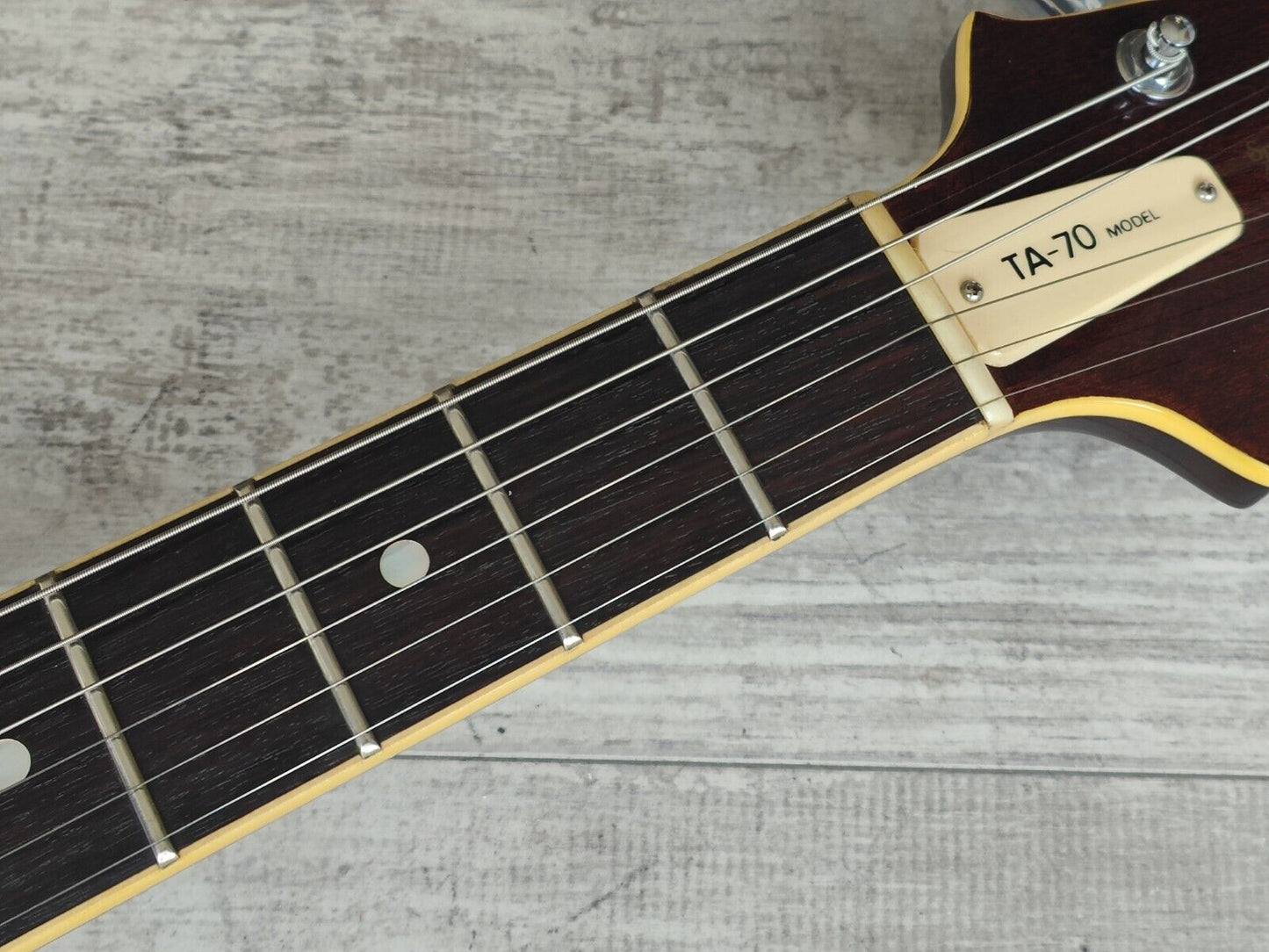 1982 Aria Pro II Japan TA-70 Titan Series Semi Hollowbody (Twilight Red)