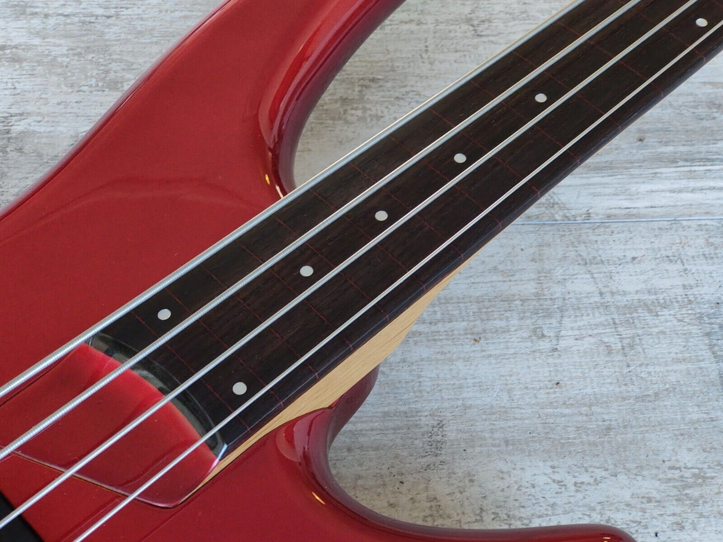 1991 Ibanez Japan SR-600D SDGR Soundgear Fretless Bass (Ruby Red)