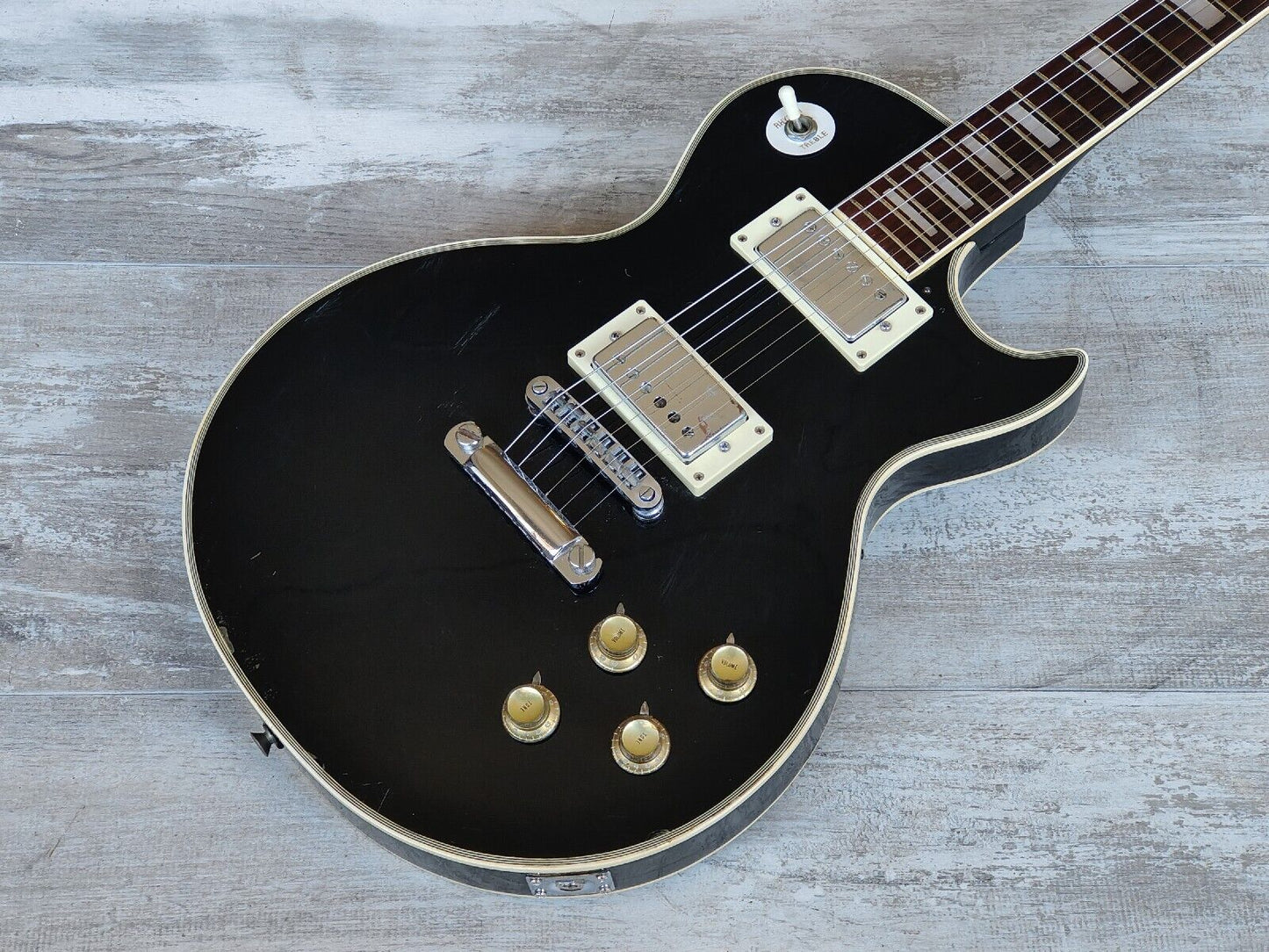 1974 Greco Japan EG-380B Les Paul Custom (Ebony)