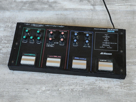 1980's Maxon DUE300 Vintage Multi Effects Pedal