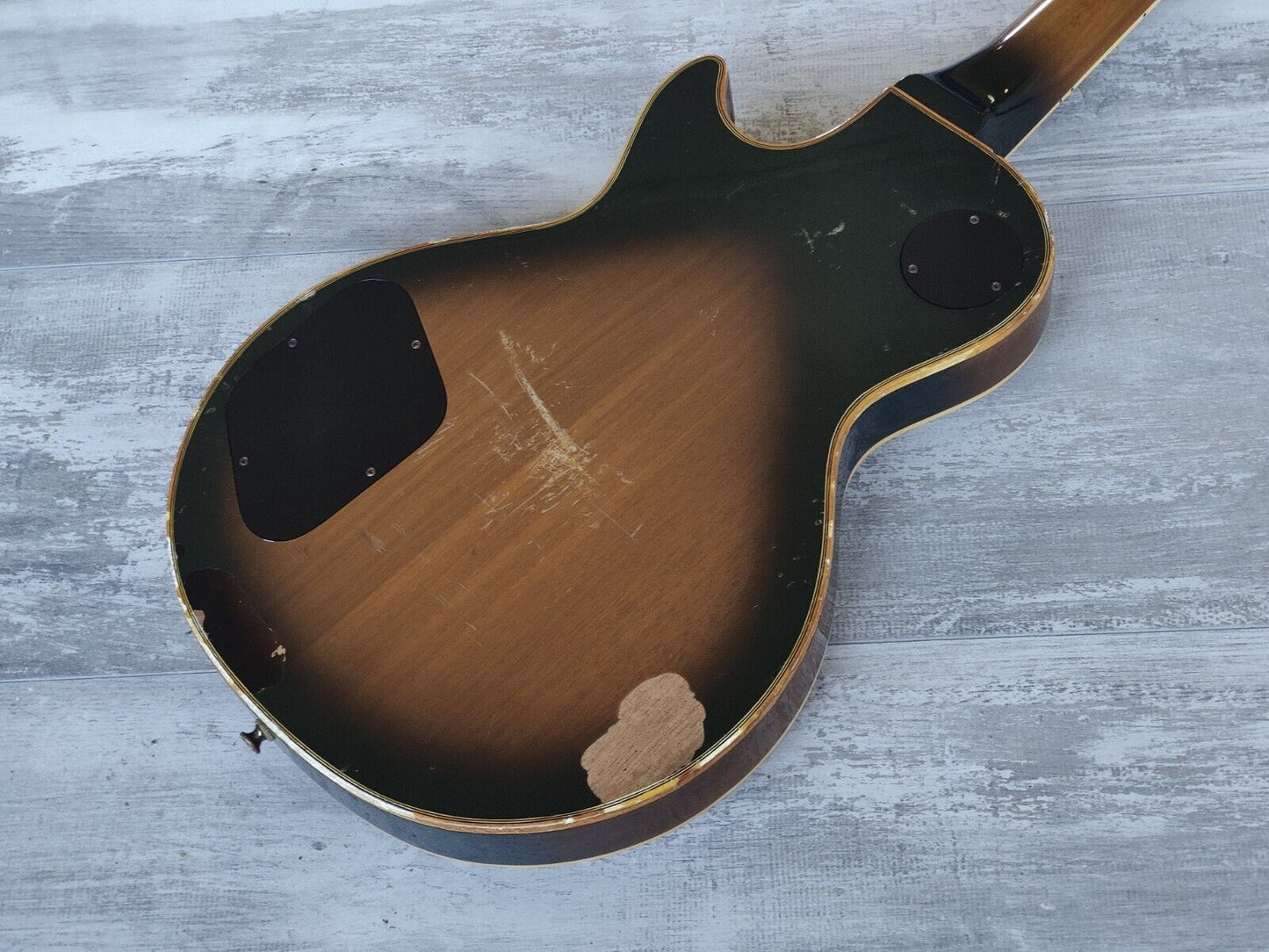 1976 Aria Pro II Japan Les Paul Custom (Transparent Red Top Refinish)