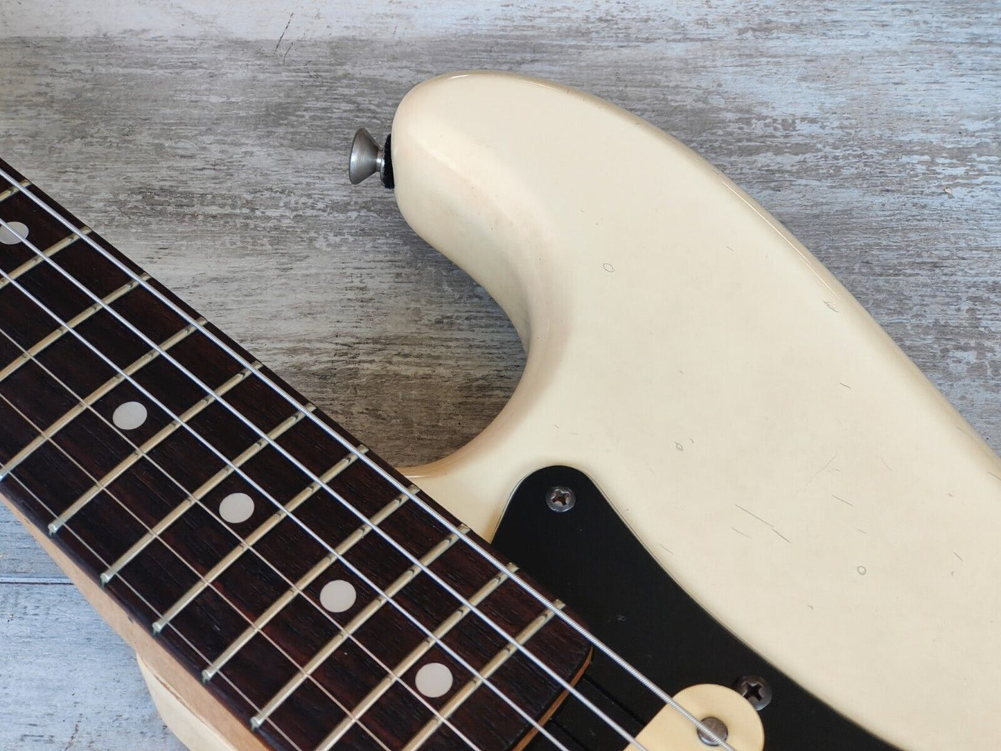 1986 Fender Japan ST72-55 LH Left Handed '72 Reissue Stratocaster (White)