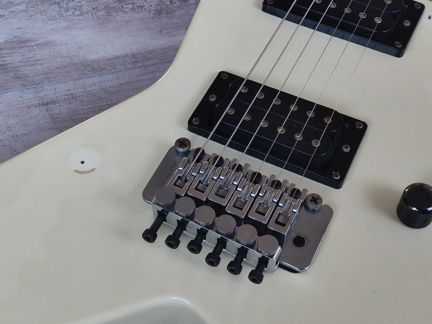 1980's Japanese Random Star Electric Guitar (White)