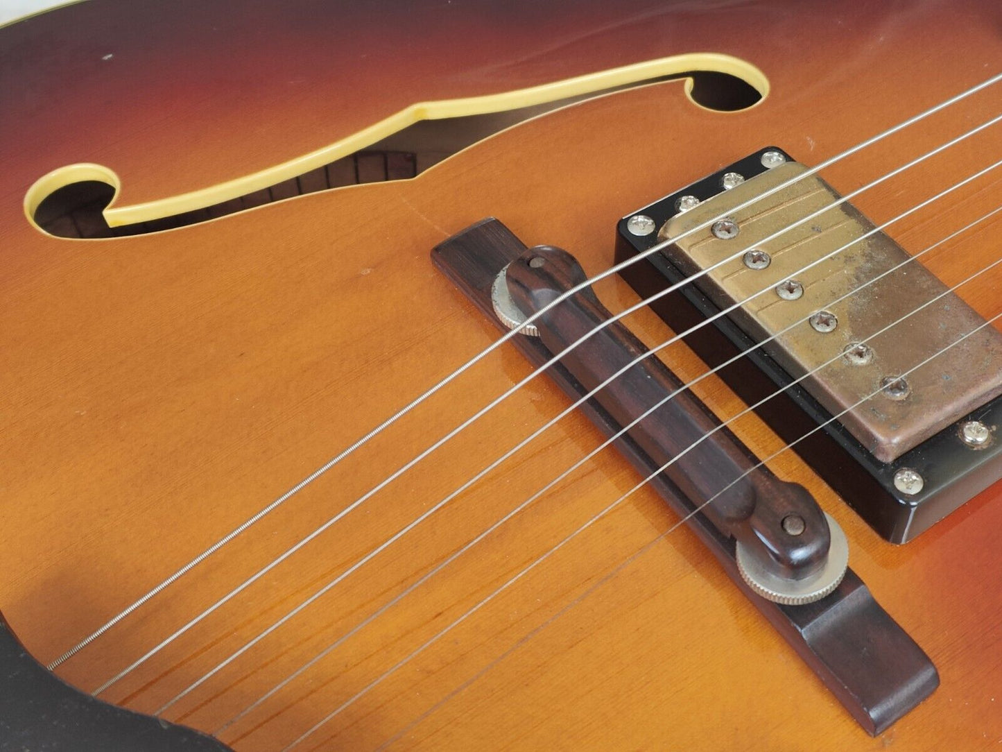 1980 Yamaha Japan AE-1200 Hollowbody Jazz Electric Guitar (Antique Stain)