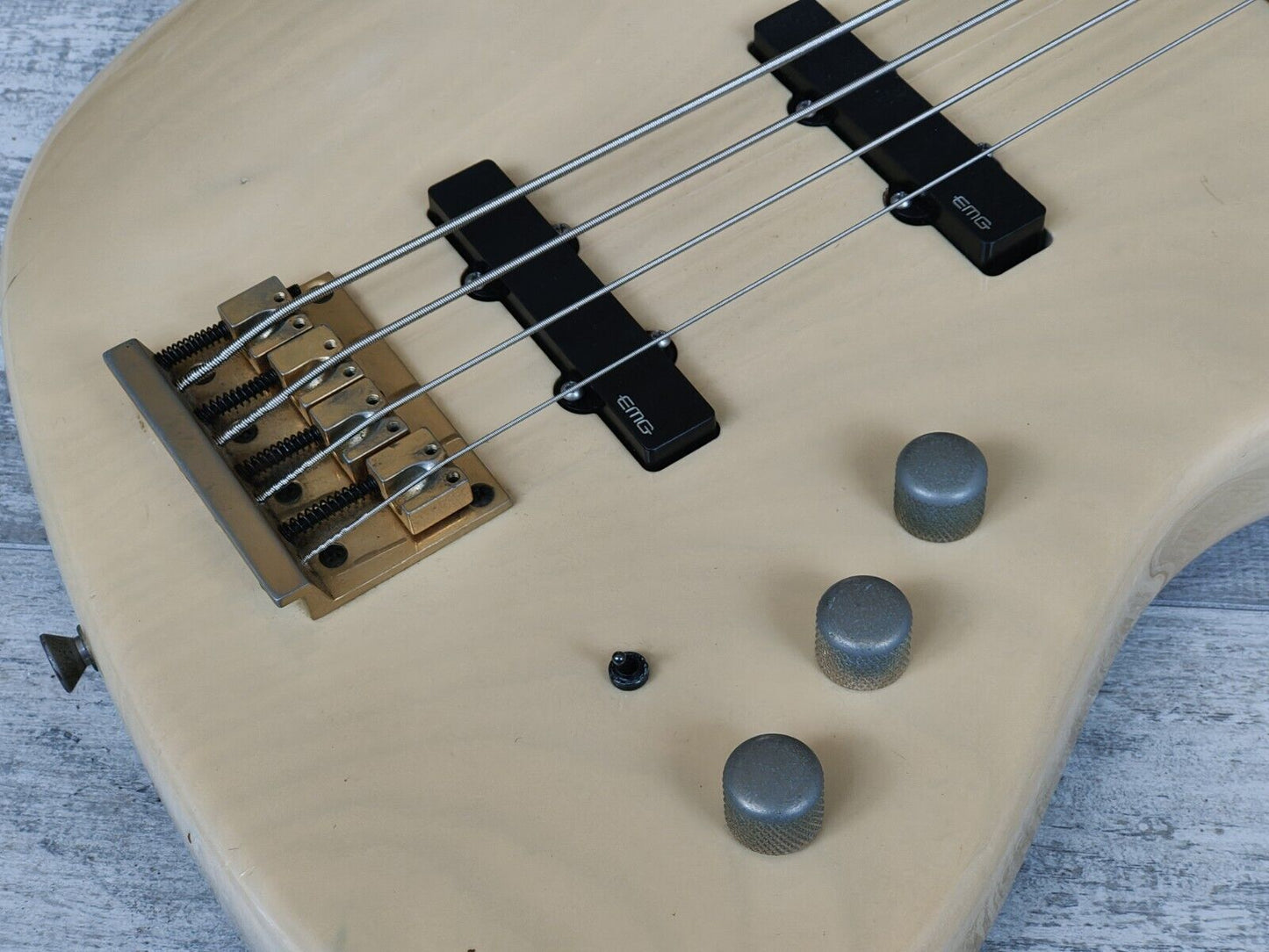 1990's Levinson Blade Japan B4 Jazz Bass w/EMG's (Blonde)
