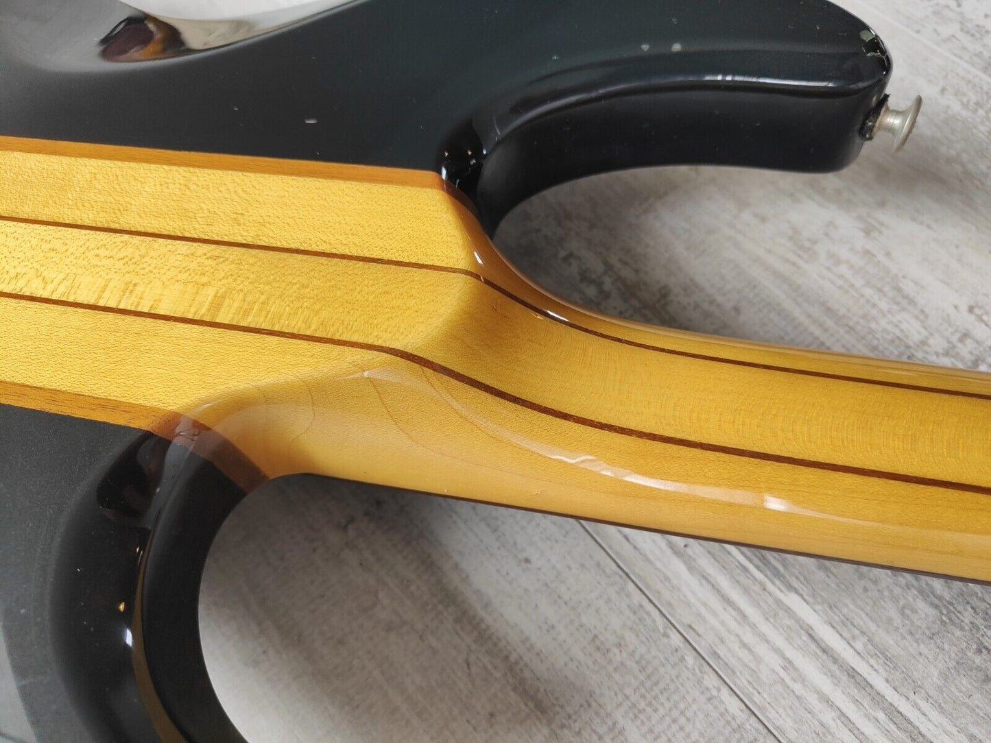 1981 Aria Pro II TSB-650 Thor Sound Neckthrough Left Handed Bass (Dark Brown)