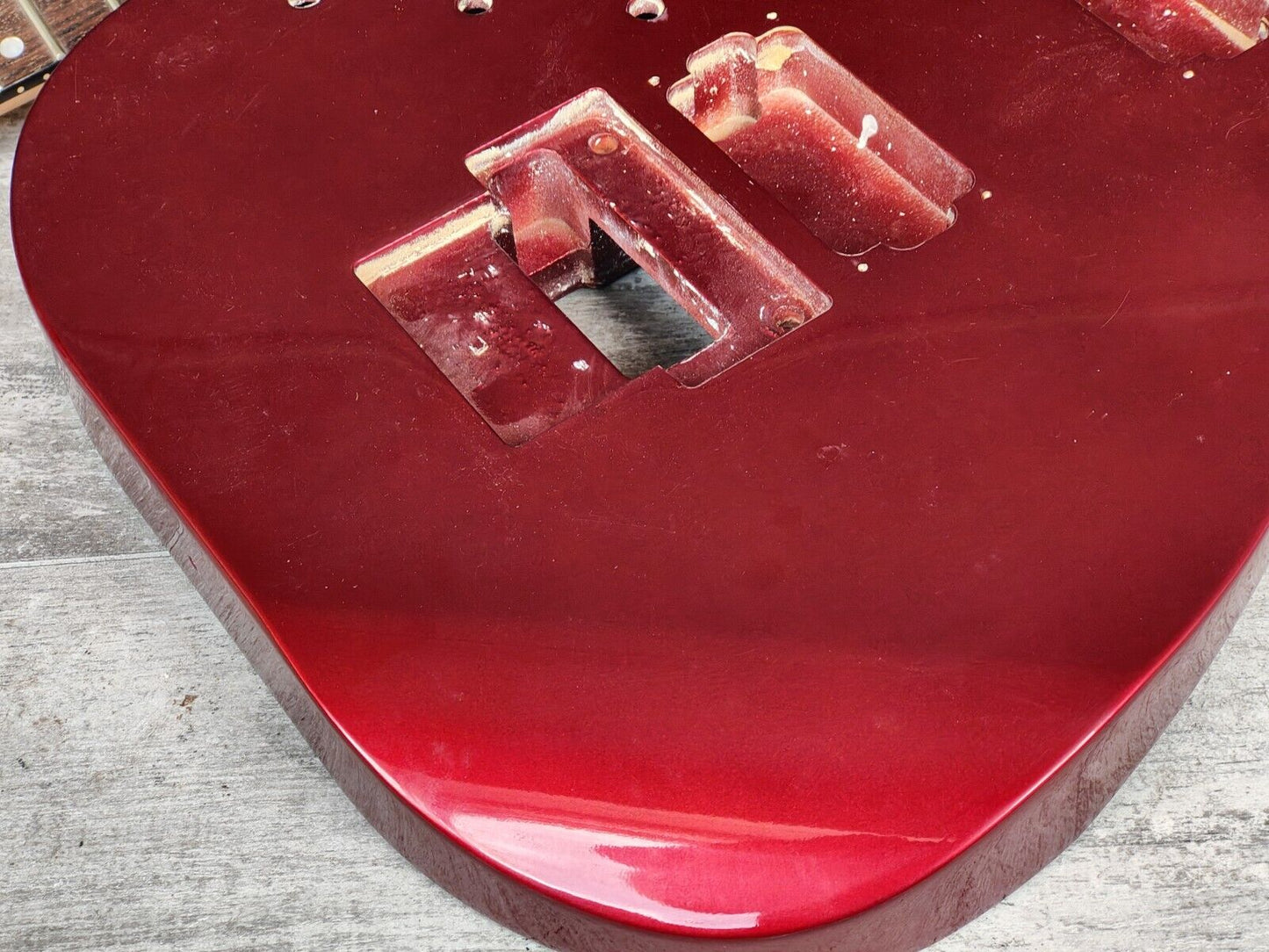 1990's Kramer Japan (by Tokai) LH Left Handed NOS Stratocaster Body/Neck (Red)