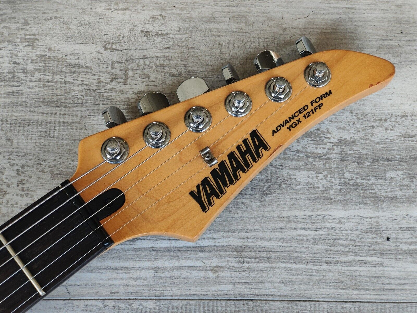 1993 Yamaha YGX121FP HSH Superstrat w/"Free Art Pickguard" (Pink Tiger)