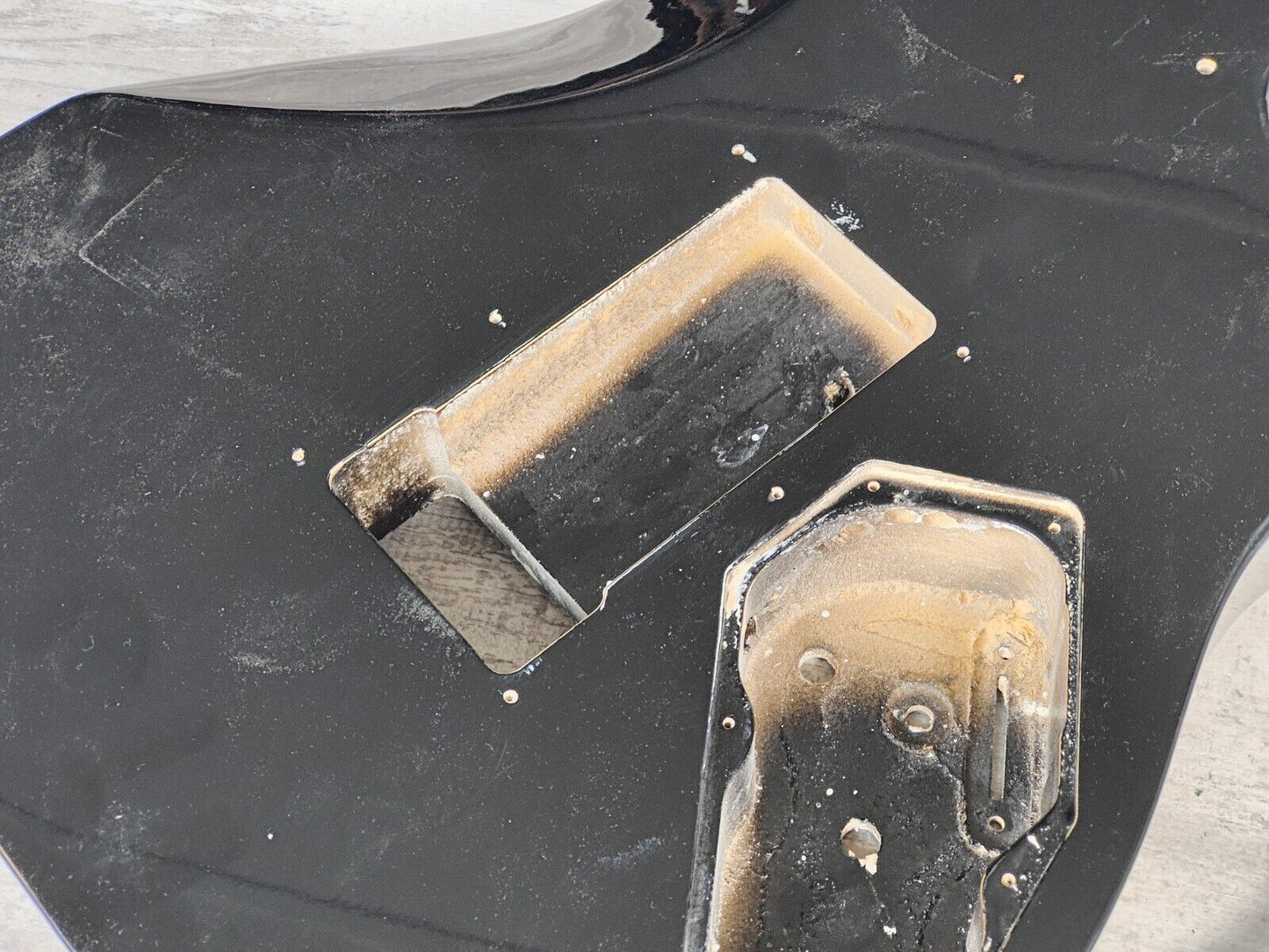 1990's Kramer Japan (by Tokai) LH Left Handed NOS Superstrat Body/Neck (Black)