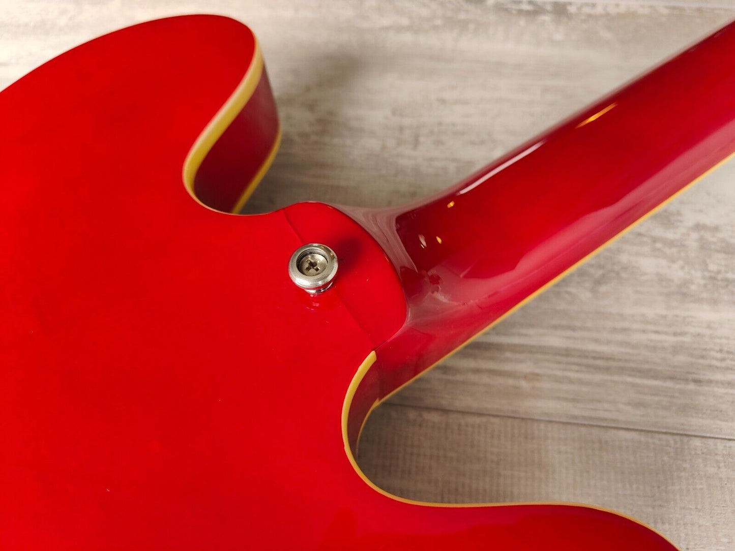 Tokai ES-78L Semi Hollowbody 335 LH Left Handed Electric Guitar (Red)