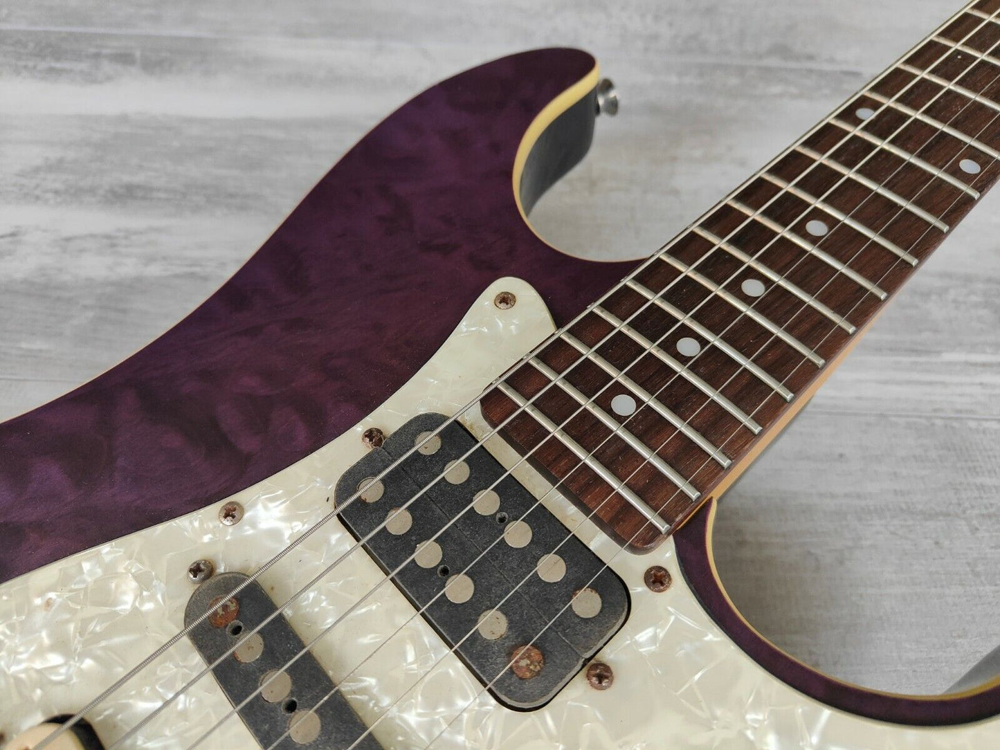 Schecter Proguage EX Series PS-540EX HSH Superstrat (Quilted Purple)