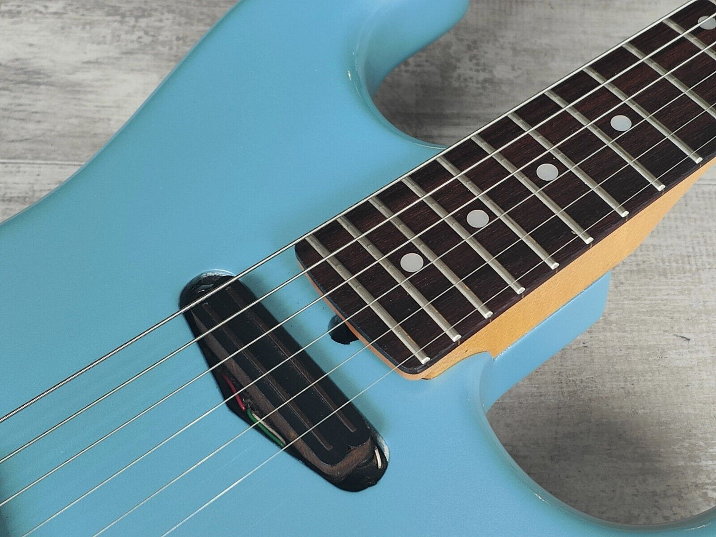 1986 Kramer Japan JK1000 HS Superstrat (Refinished Metallic Blue)