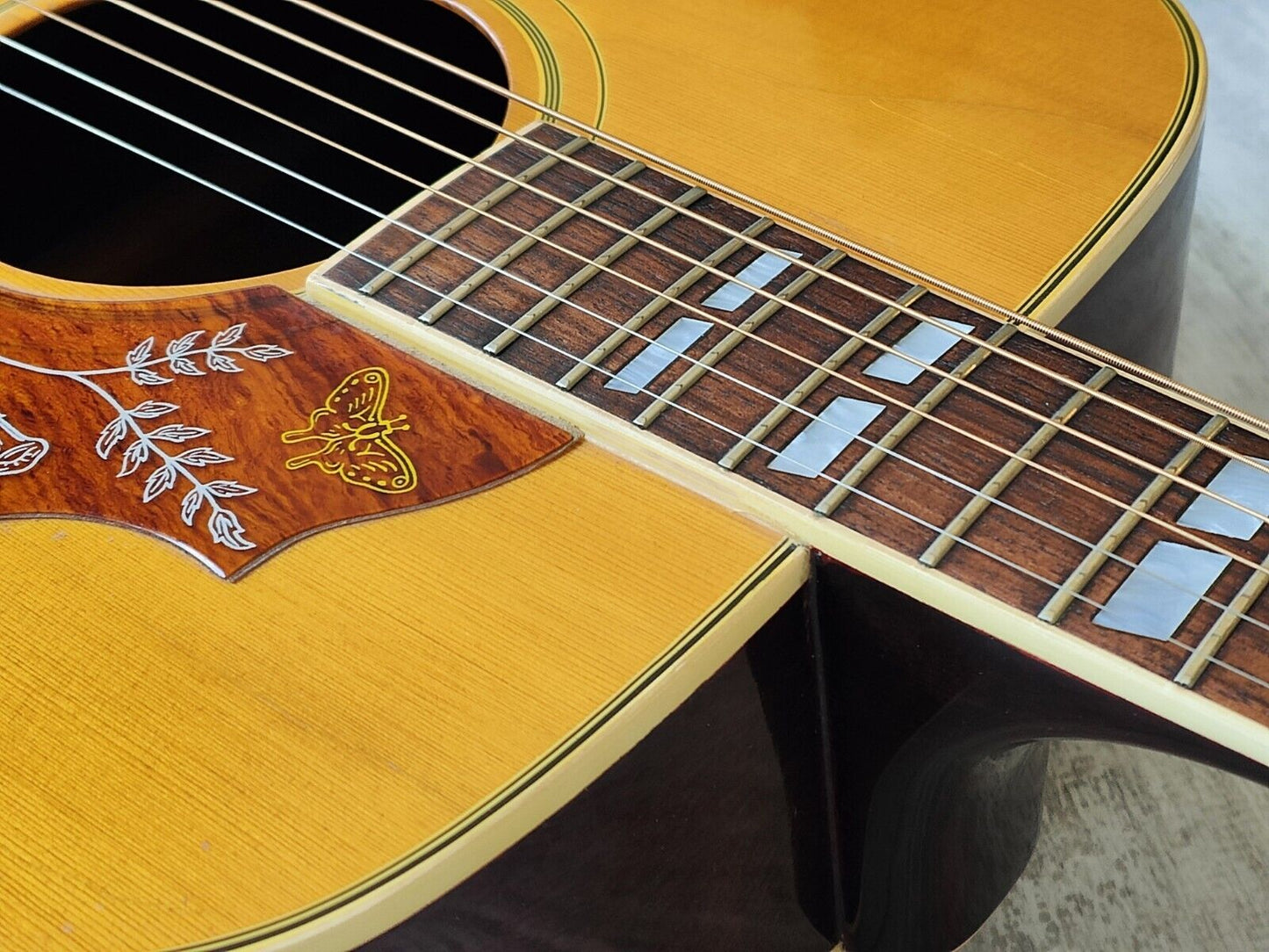 1975 Greco Japan Model 202 Hummingbird Acoustic (Natural)