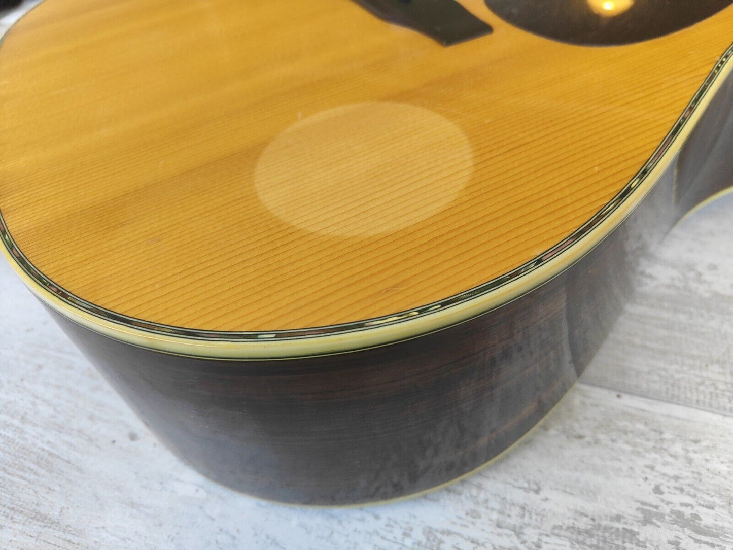 1980's Morris W-30 Japanese Vintage Acoustic Dreadnought Guitar (Natural)