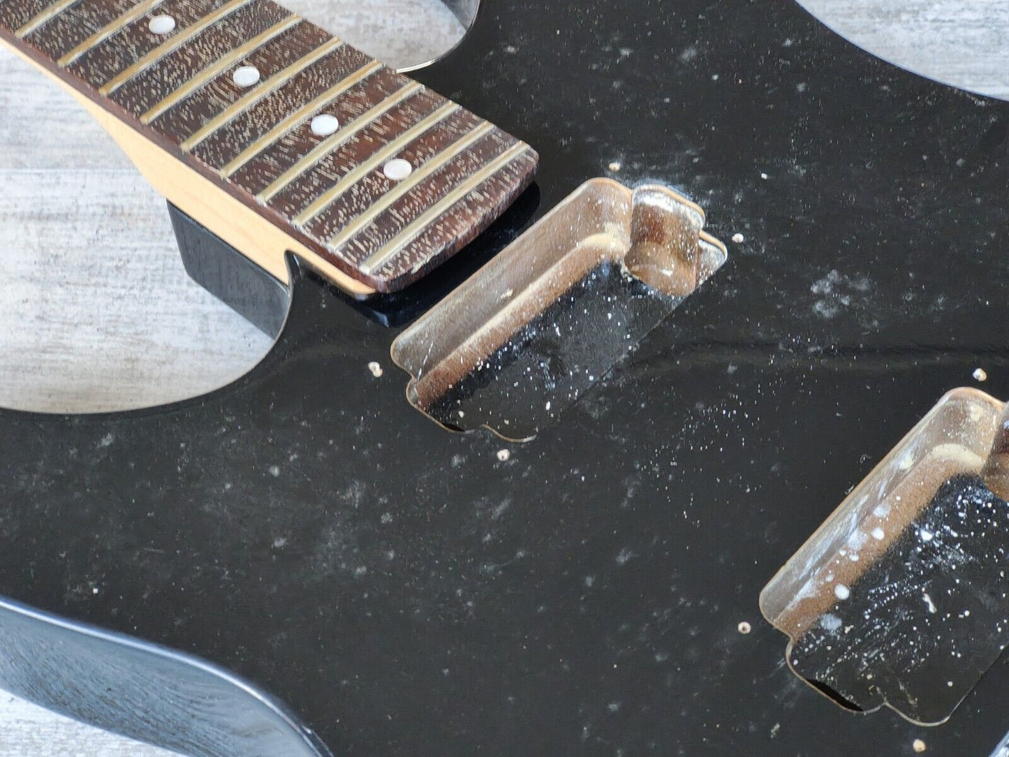 1990's Kramer Japan (by Tokai) LH Left Handed NOS Superstrat Body/Neck (Black)