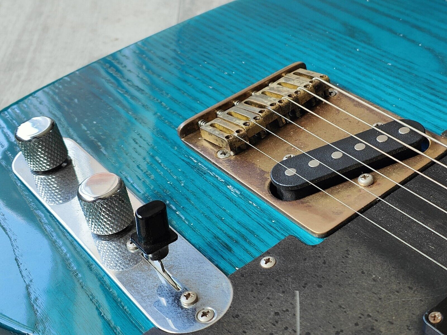 1989 Fender Japan TL67-70SPL Keith Richards Model Telecaster (Refinished Blue)