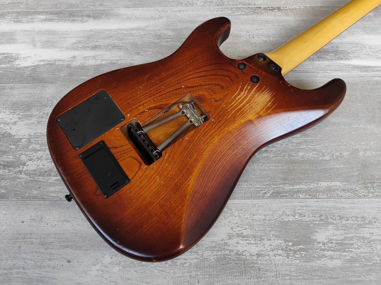 1992 Fernandes Japan FST-95S Superstrat w/Sustainer (Violin Sunburst)