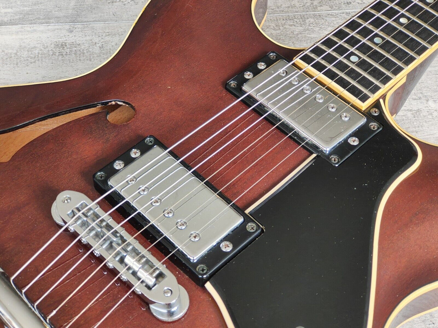 1980 Yamaha Japan SA-1000 ES-335 Semi Hollowbody Electric Guitar (Walnut Stain)