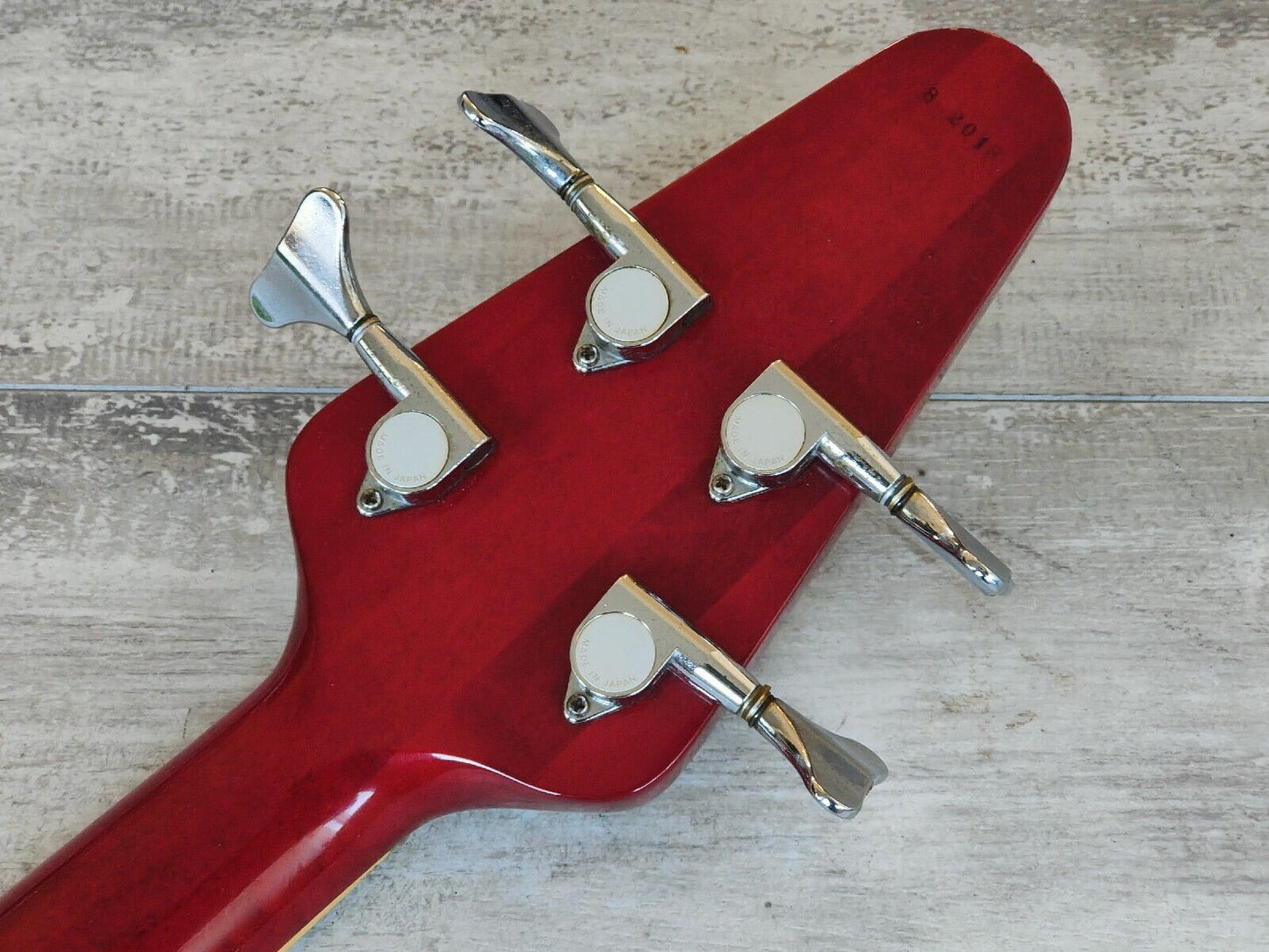 1988 Greco Japan FVB-75 Flying V Bass (Cherry Red)