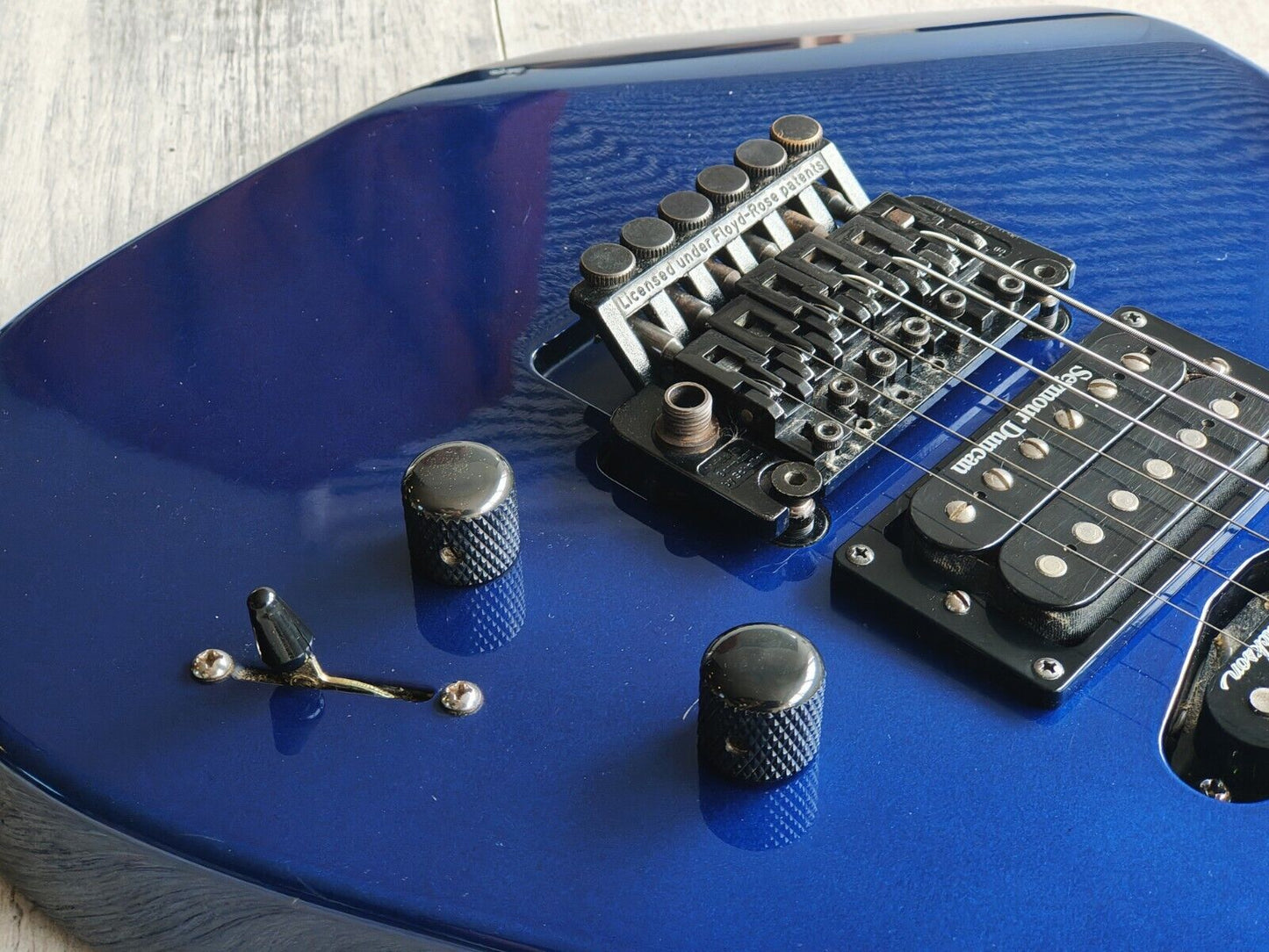 1994 Grover Jackson Japan SL Soloist Standard Neckthrough HSS Superstrat (Blue)