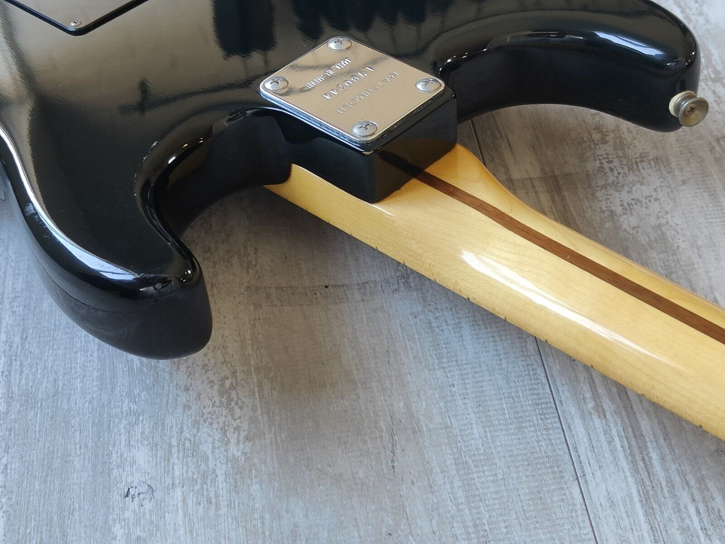 1978 Aria Pro II Japan ST-600 LH Left Handed Stratocaster (Black)