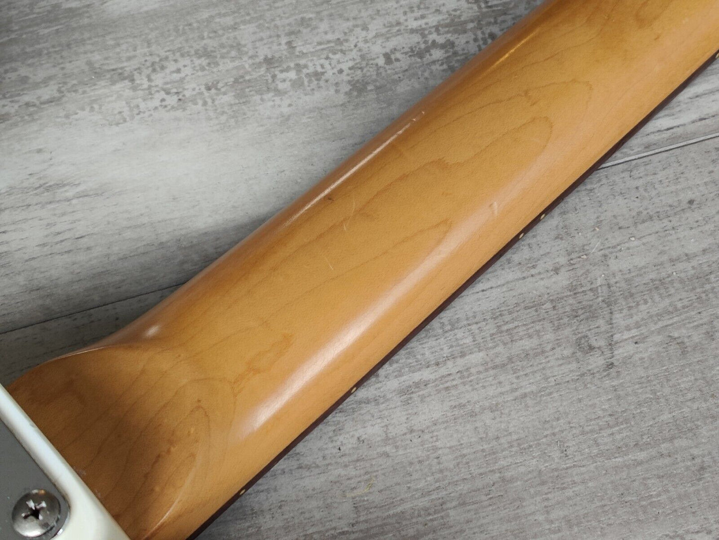 1985 BC Rich Japan NJ Series Mockingbird Bass w/Varitone (Aged White)