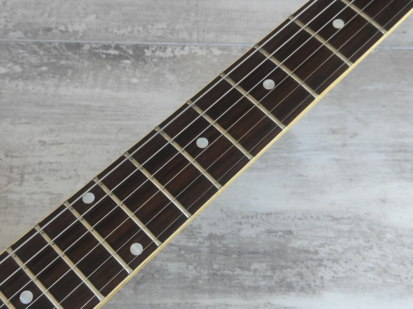 1988 Burny Japan RSA-70 Semi Hollowbody Electric Guitar (Cherry Red)