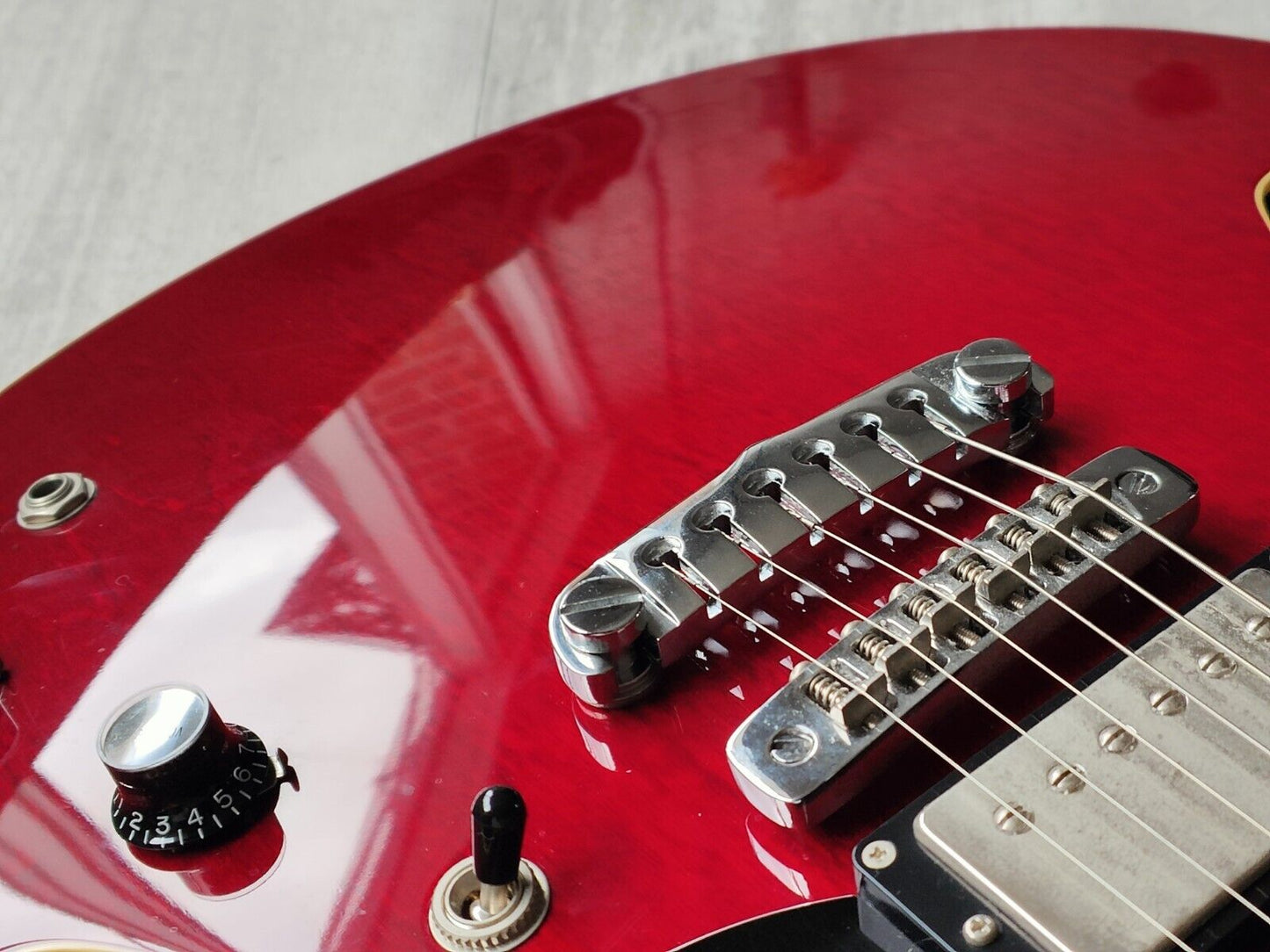 2012 Aria Pro II Japan TA-DOMINO Titan Series Semi Hollowbody (Cherry  Red)