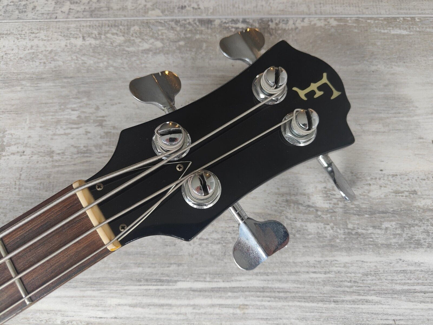 1990 Fernandes Japan MB-65 Mockingbird Bass w/Bartolini's (Black)