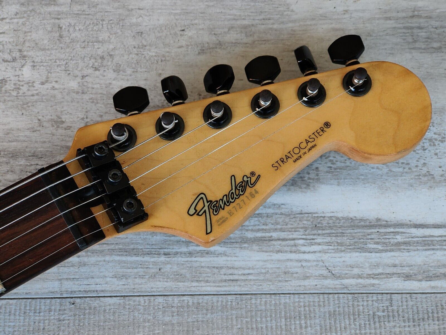 1987 Fender Japan E Series SF-455 Contemporary Stratocaster w/Kahler (White)