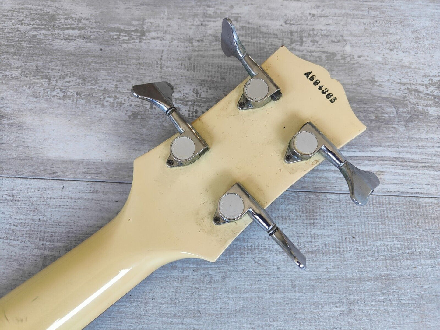 1989 Greco Japan EB-65 SG Double Cutaway Bass (Vintage White)