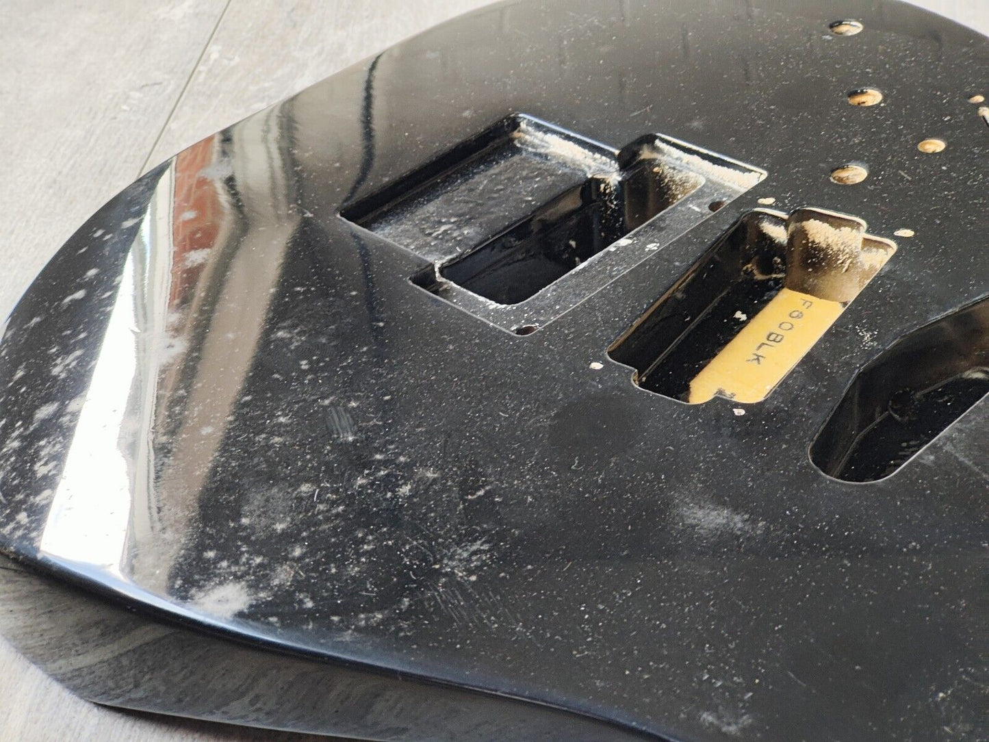 1990's Kramer Japan (by Tokai) LH Left Handed NOS Superstrat Body/Neck (Black)