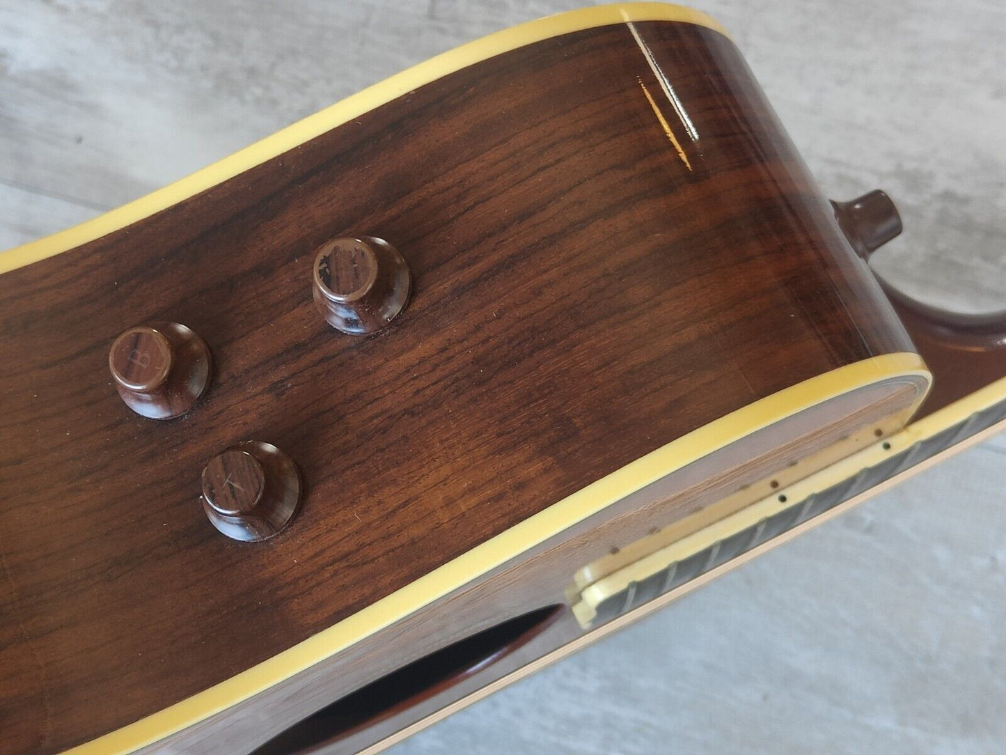 1983 Yamaha LA-37 Japanese Vintage Electric/Acoustic Guitar (Natural)