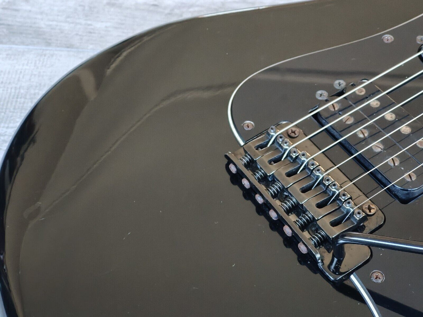 1989 Yamaha Japan MG111R HSS 26 Fret Electric Guitar (Black)