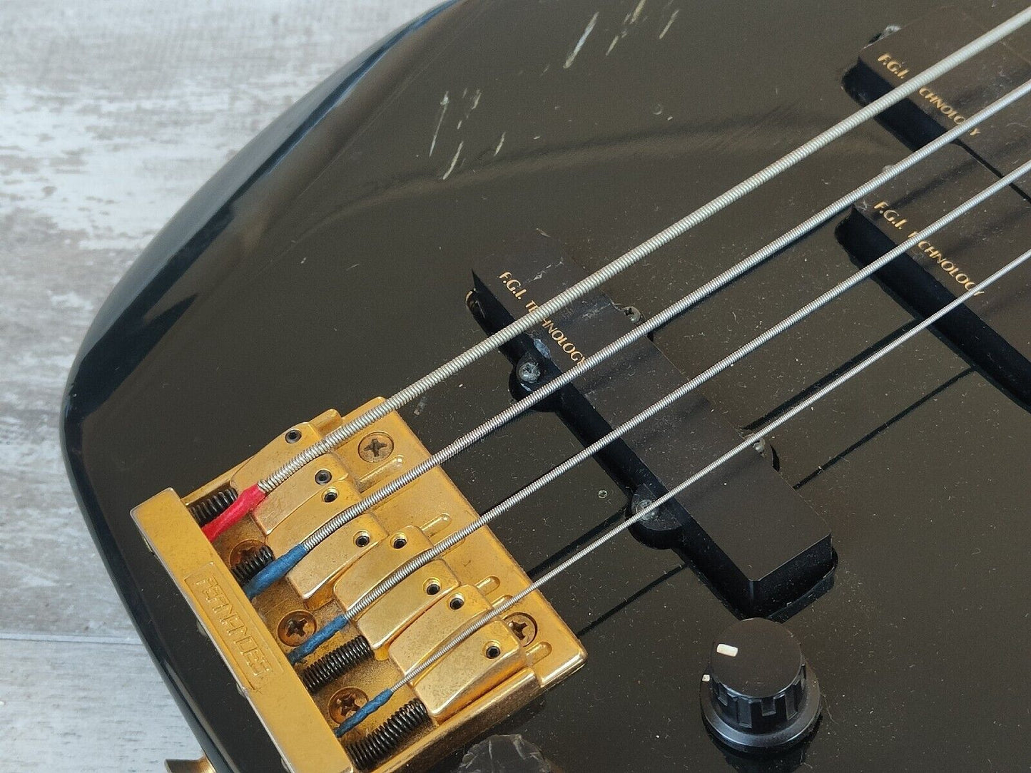 1990's Fernandes Japan FRB-65 Revolver Active Bass (Black)