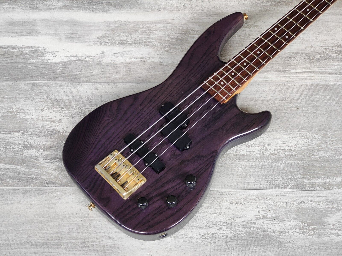 1992 Greco Japan PJB-380 Medium Scale Bass (Purple)