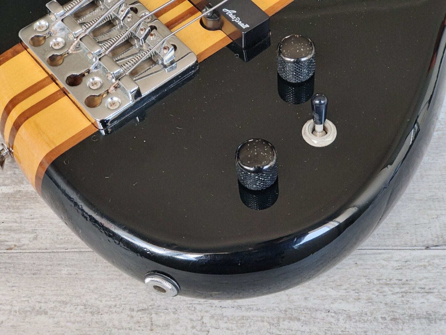 1989 Aria Pro II ASB-60 Integra Series Neckthrough Bass (Black)